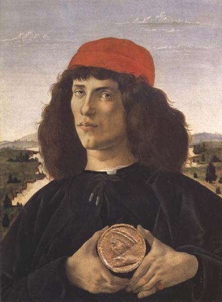 Sandro Botticelli Portrait of a Youth with a Medal France oil painting art